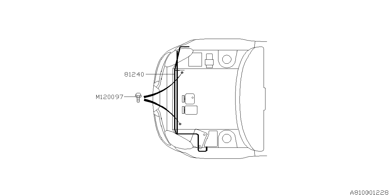 Subaru 81202XA23A Wiring Harness Front