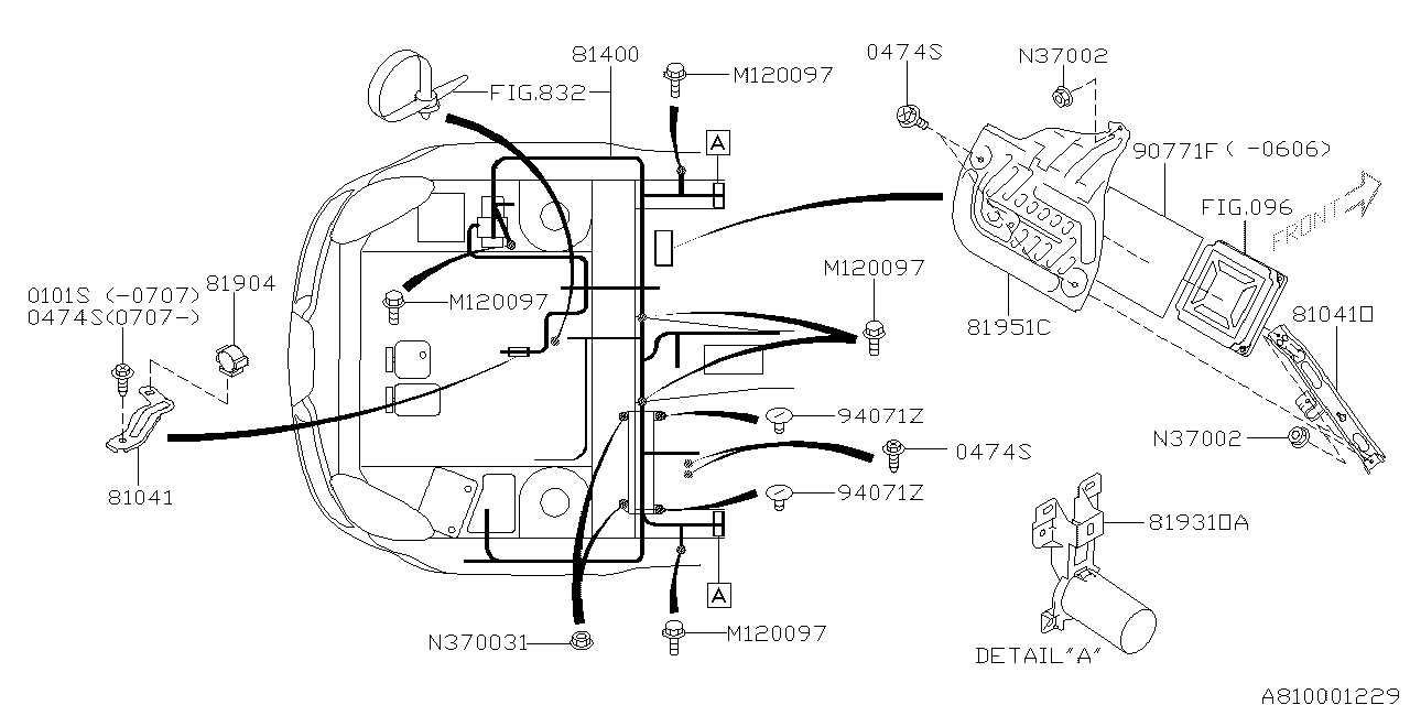 Subaru 81402XA00C Wiring Harness Center Bhd