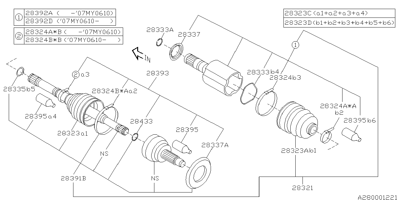 Subaru 28324XA01A Band Front EBJ87 S