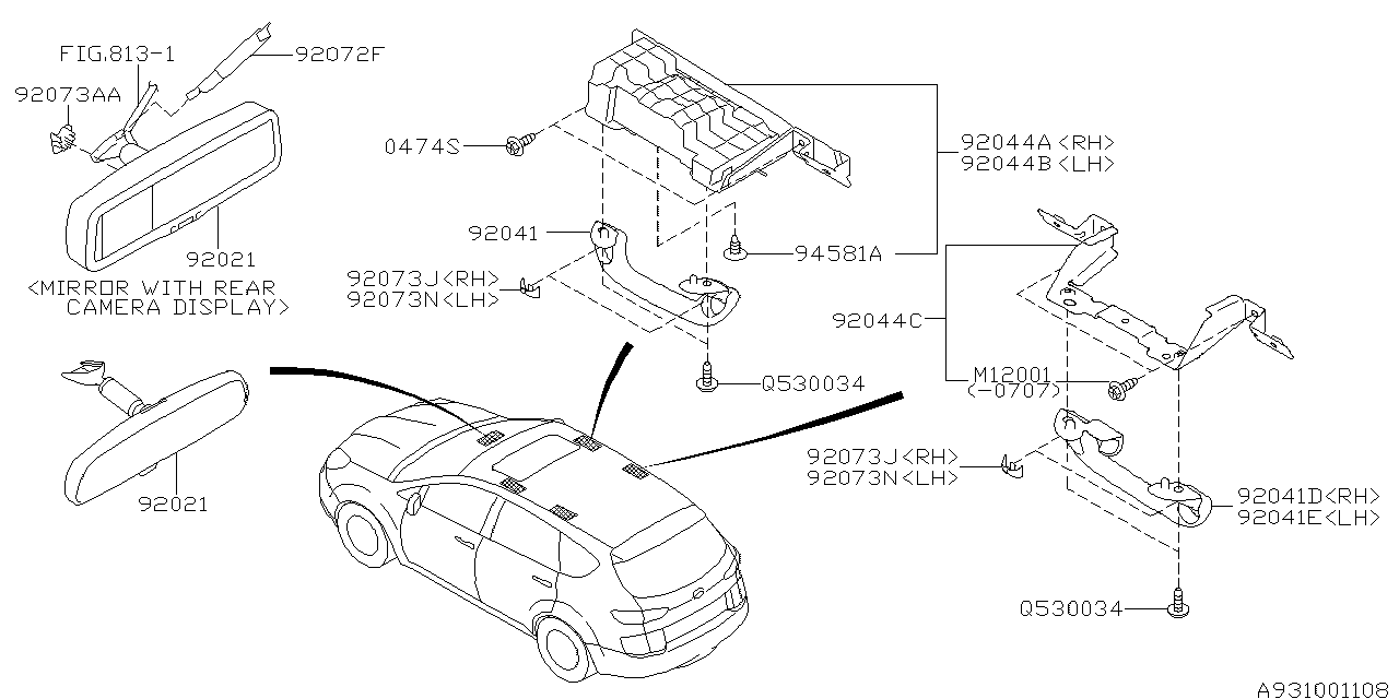 Subaru 94059PA010VB Clip (Trunk Sd)