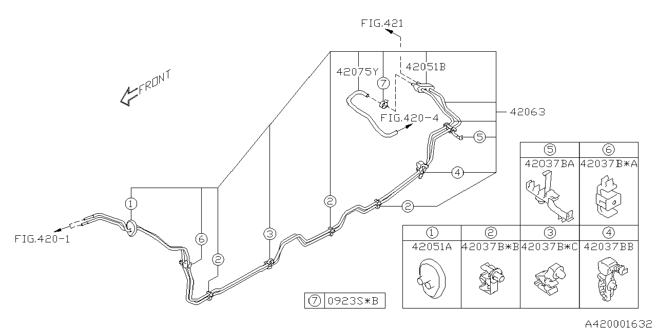 Subaru 42063AL01A Pipe ASSEBMLY Center