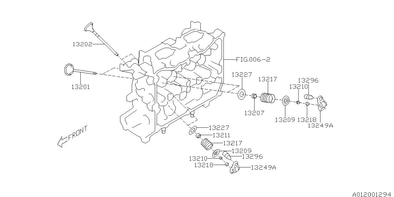 Subaru 13202AA94A Valve-Exhaust