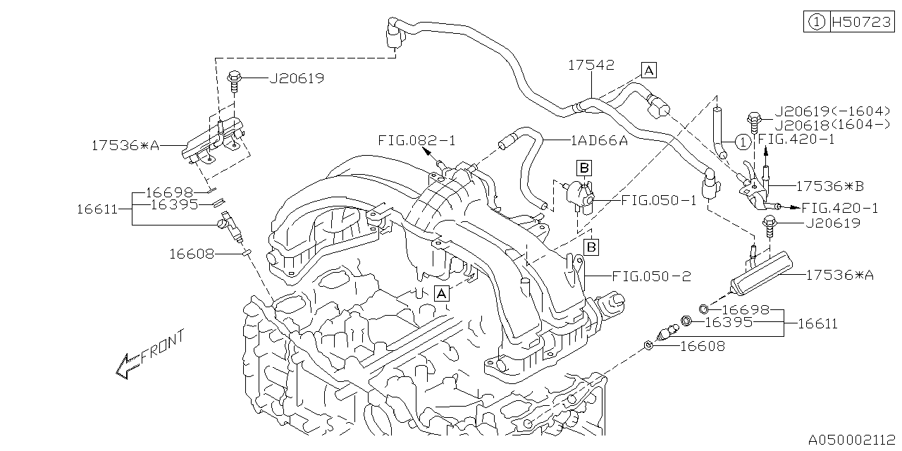 Subaru 17542AA33A Pipe Fuel Delivery