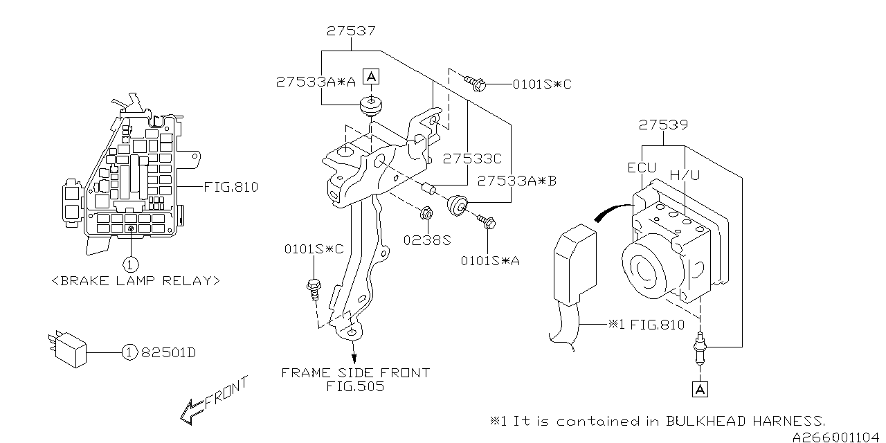 Subaru 27533AL03A DAMPER B