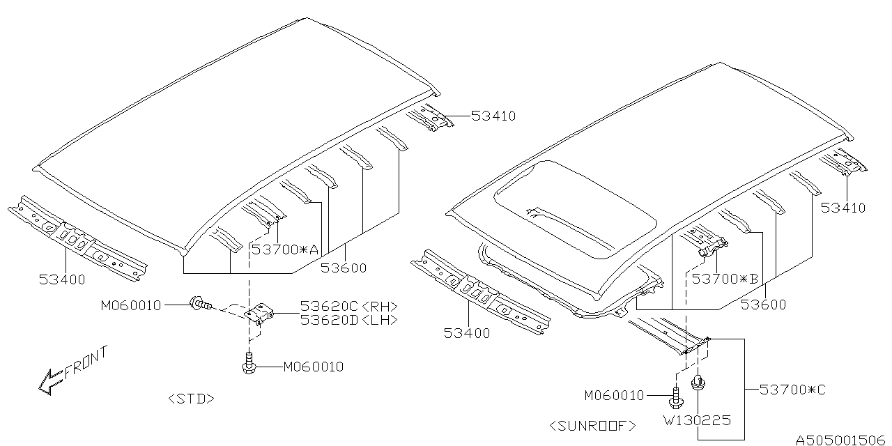 Subaru 50837AL00B Bracket Brace Right