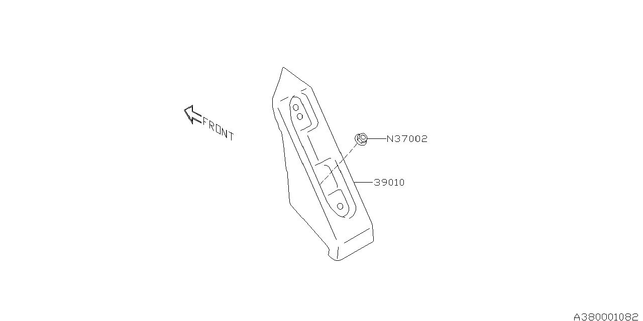 Subaru 38010AL10A Foot Rest Assembly