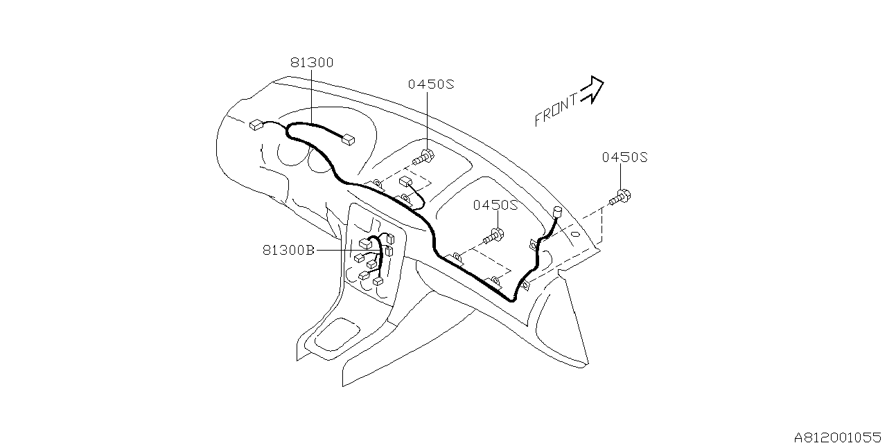 Subaru 81332SA000 Harness Instrument Panel