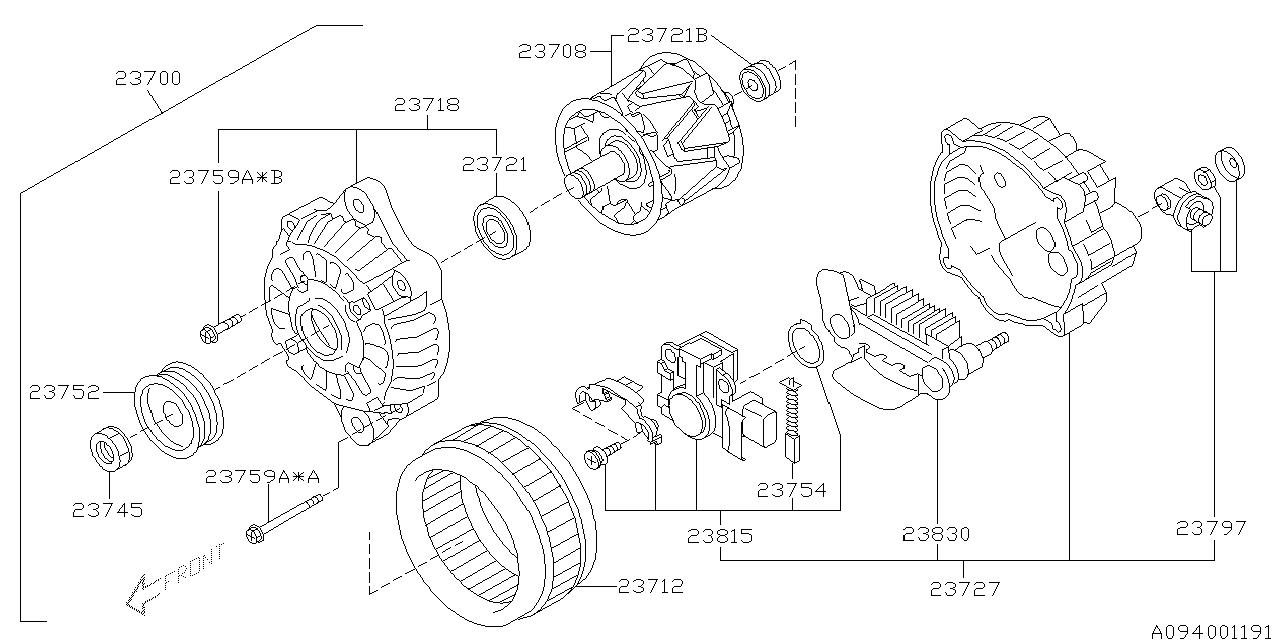 Subaru 23830AA150 Diode Assembly-ALTERNATOR