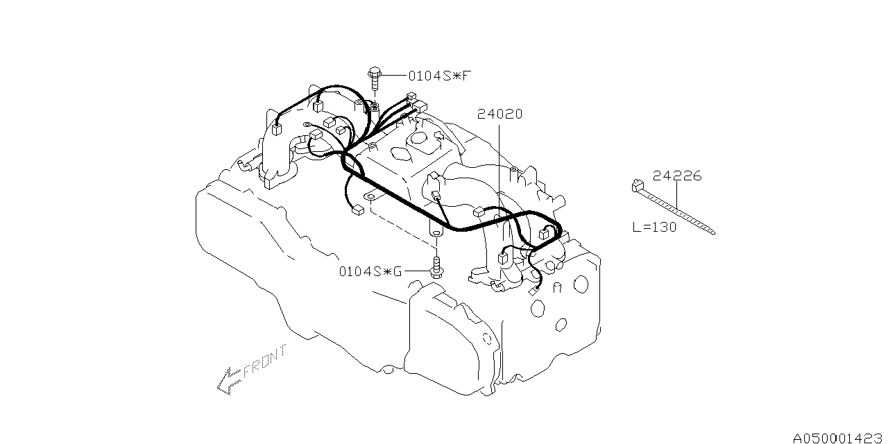 Subaru 24020AD041 Harness Engine