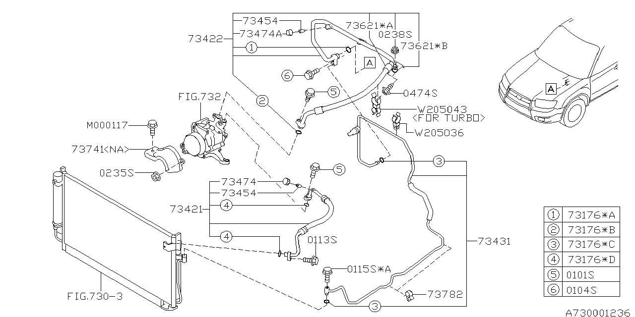 Subaru 73452SA010 Bracket Liquid Tank