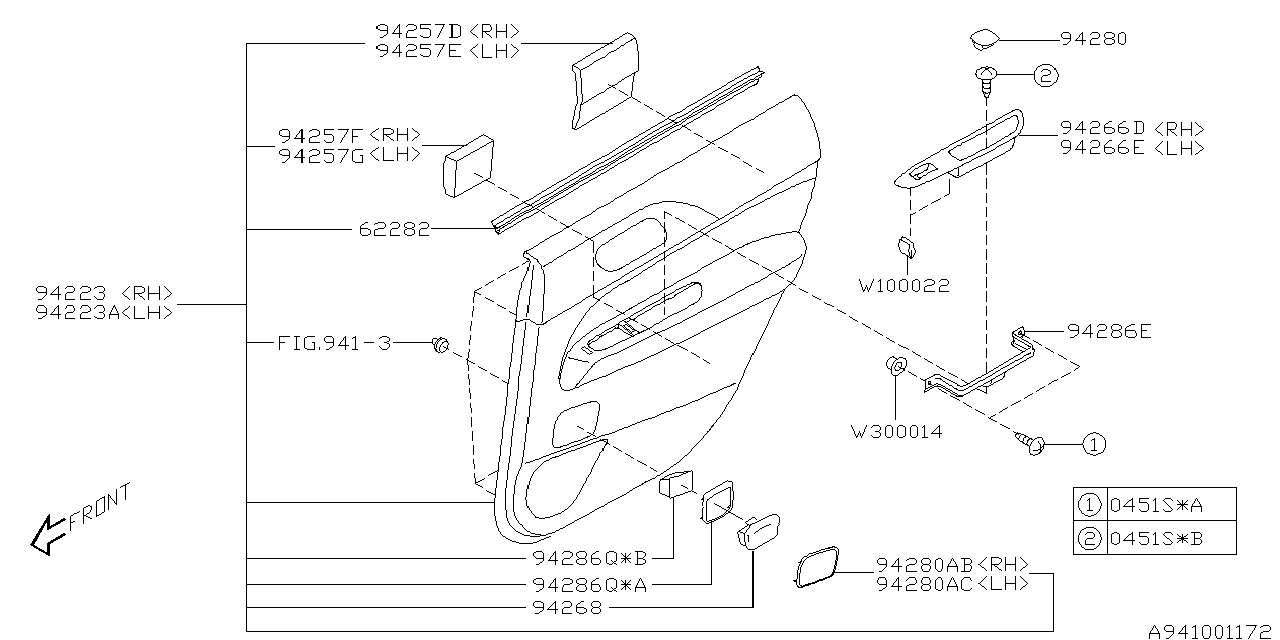 Subaru 94231FC060JA Bracket Ash Tray