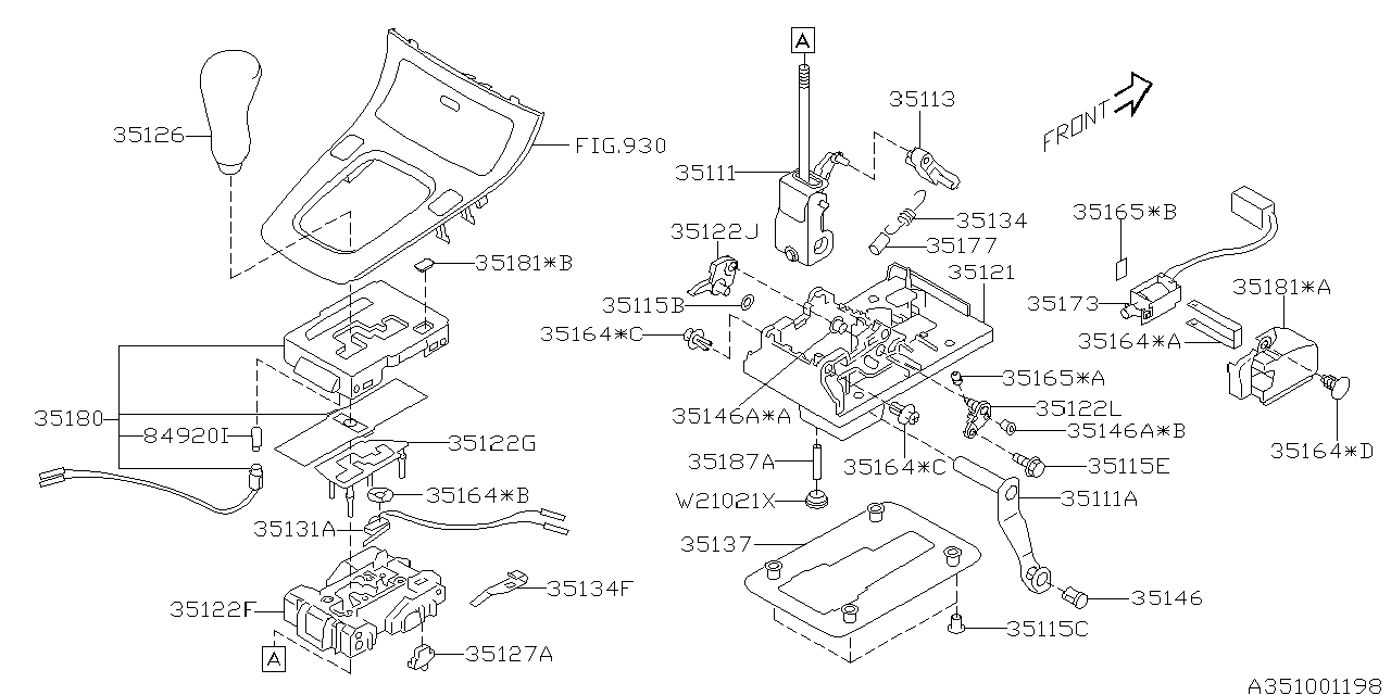 Subaru 35115FE010 SPACER Lock Plate