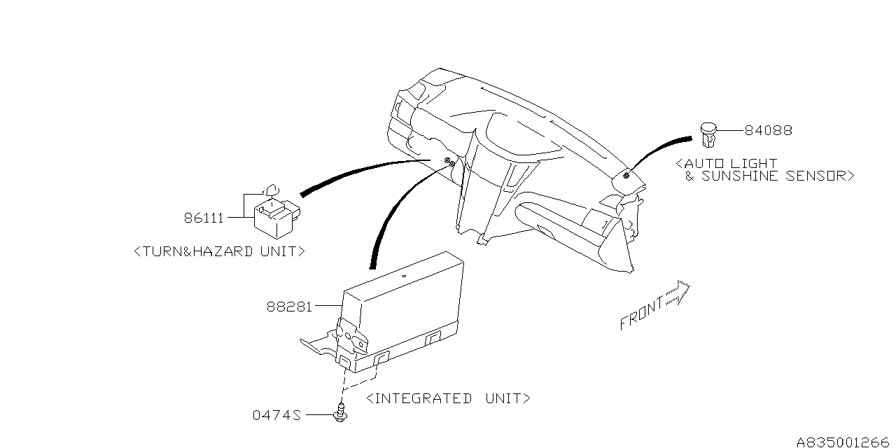 Subaru 88281AJ631 Integrated Control Module