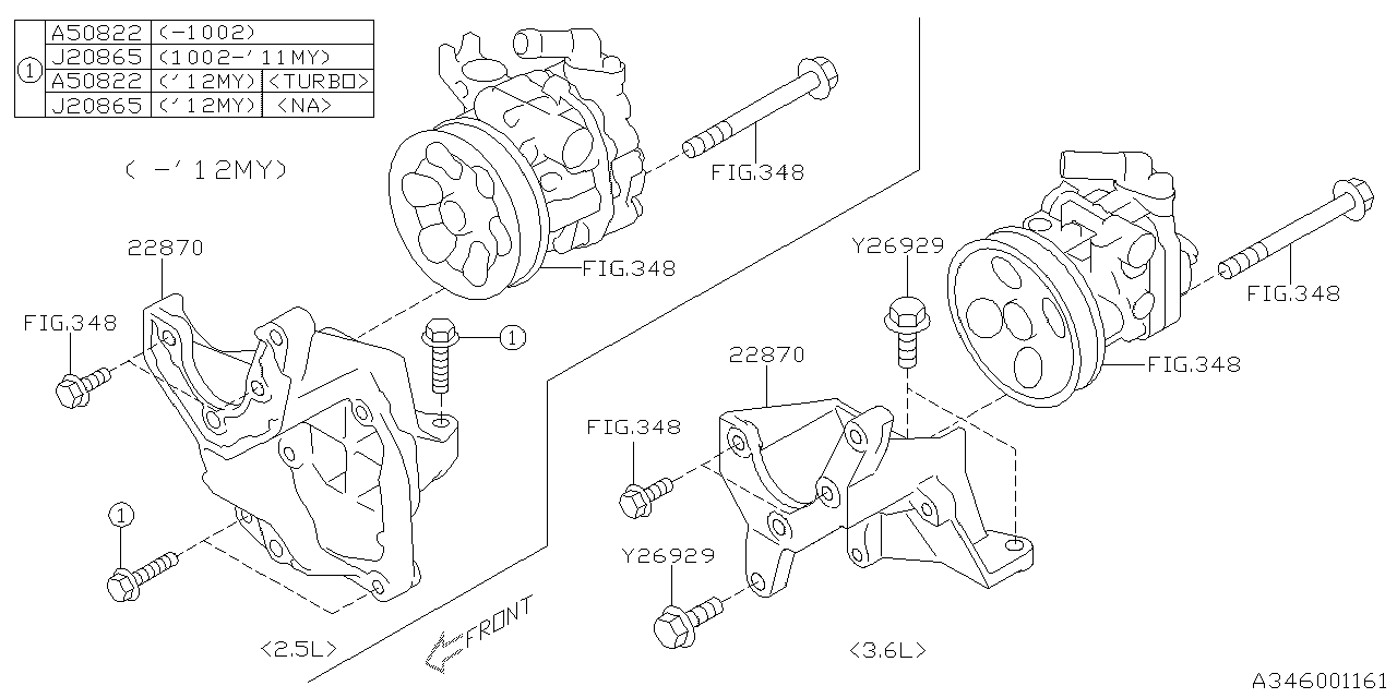 Subaru 808208650 Bolt 8X40X22