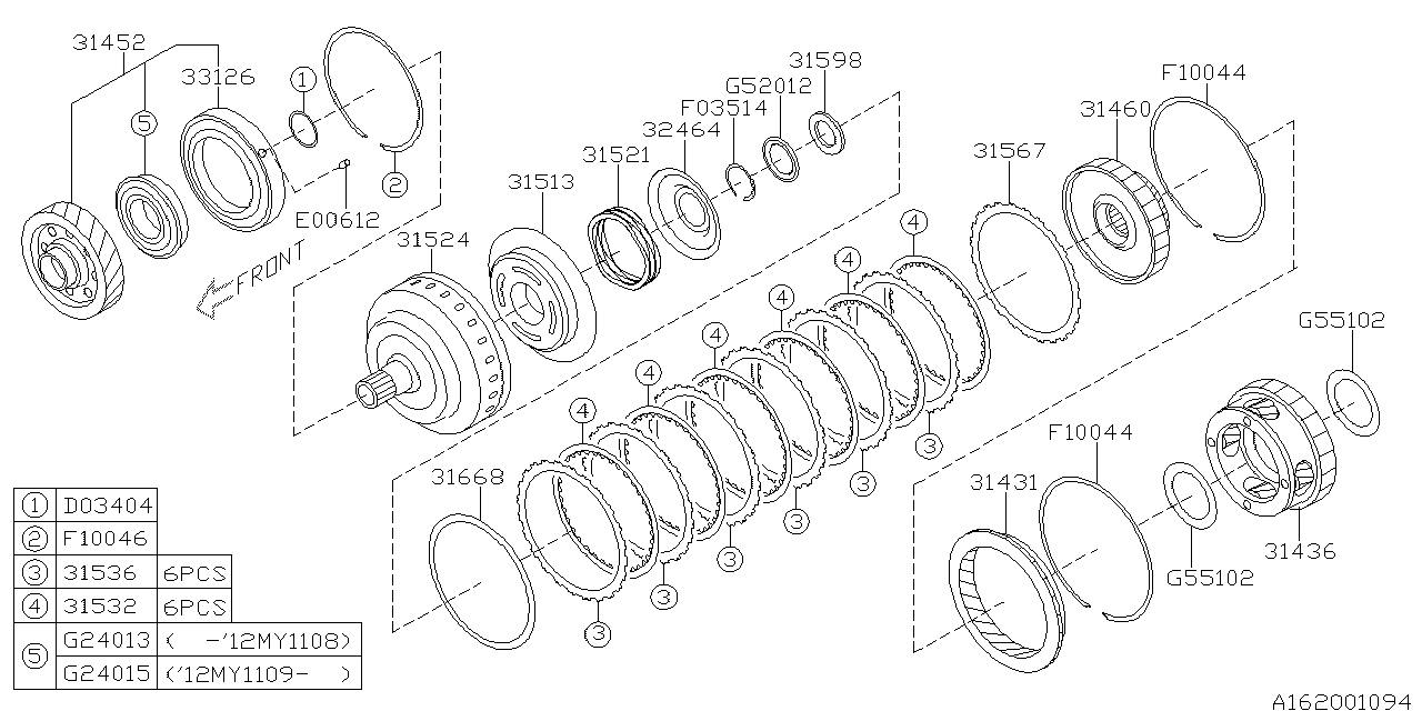 Subaru 31436AA270 Carrier Assembly Planetary