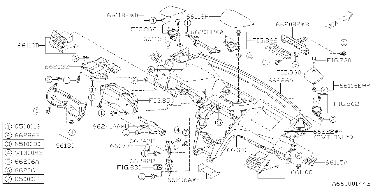 Subaru 66222AJ15A INSULATOR Ab