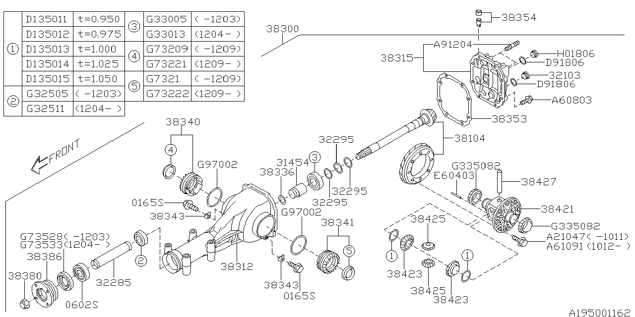 Subaru 38336AA070 Washer