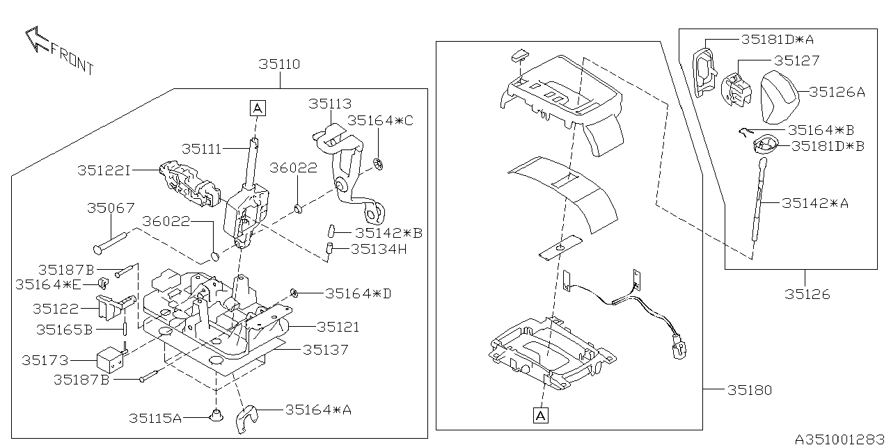 Subaru 35166AJ10A DETENT