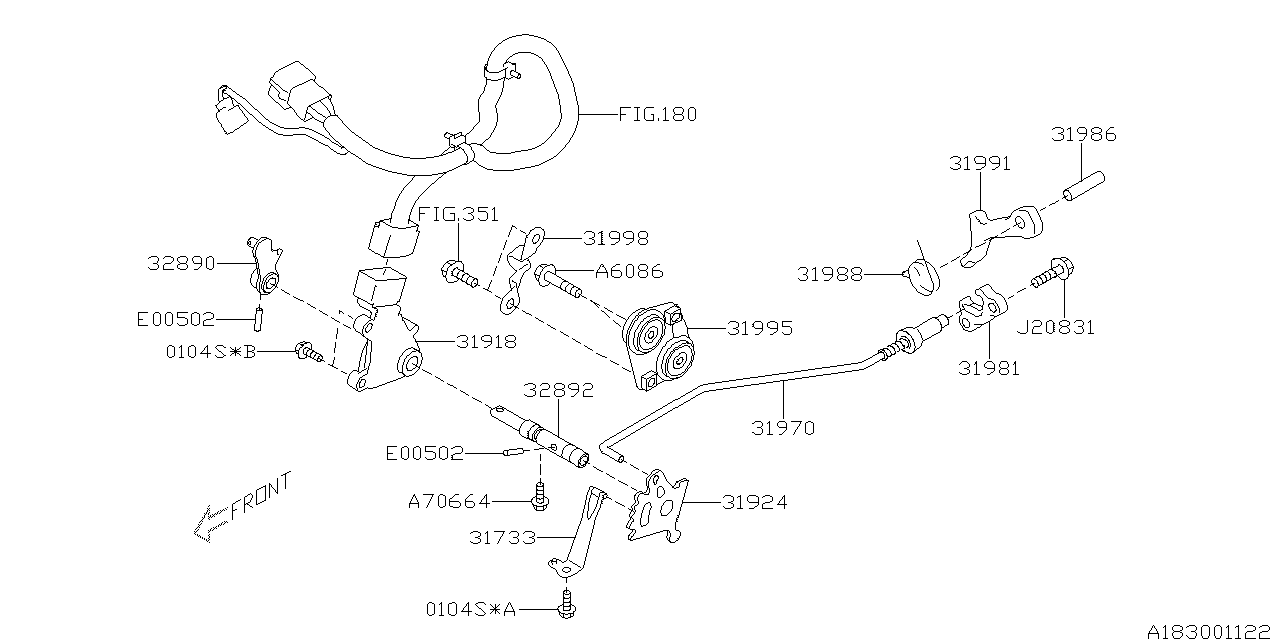 Subaru 31733AA080 Spring DETENTE Man