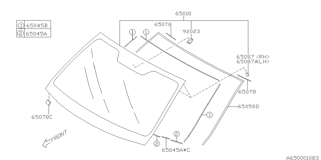 Subaru 65078AJ020 Seal A