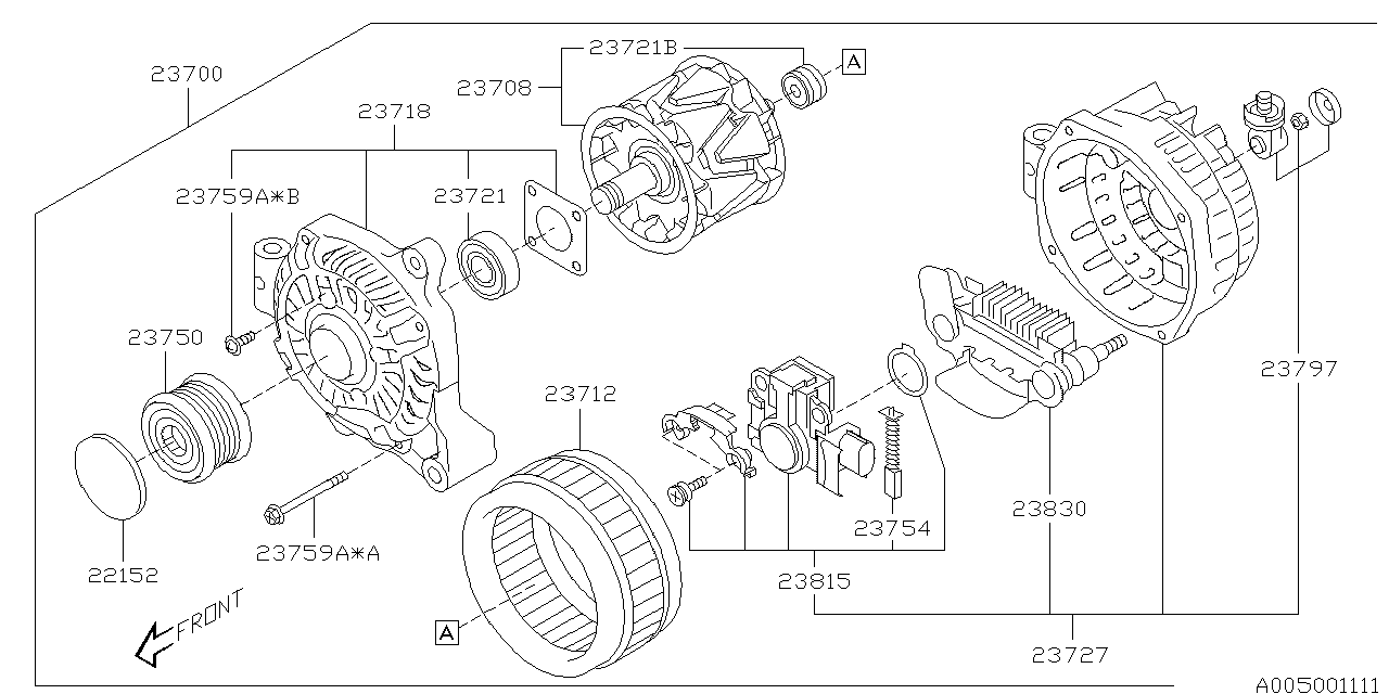 Subaru 23815AA231 Reg-ALTERNATOR