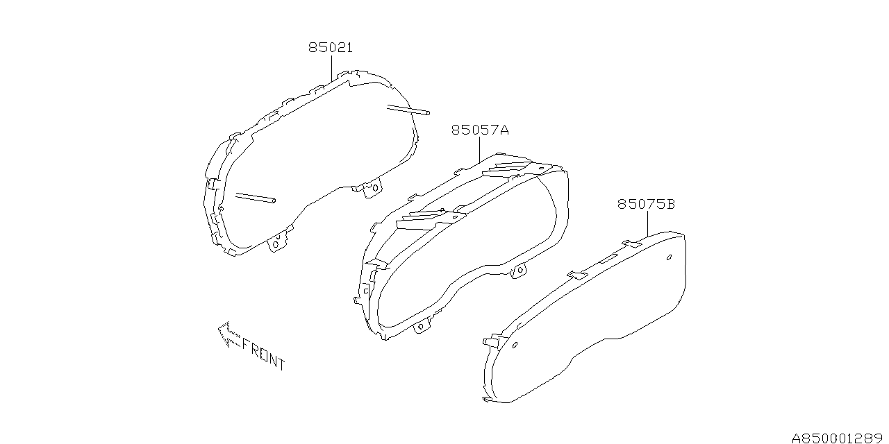 Subaru 85075AJ02A Glass Combination Meter