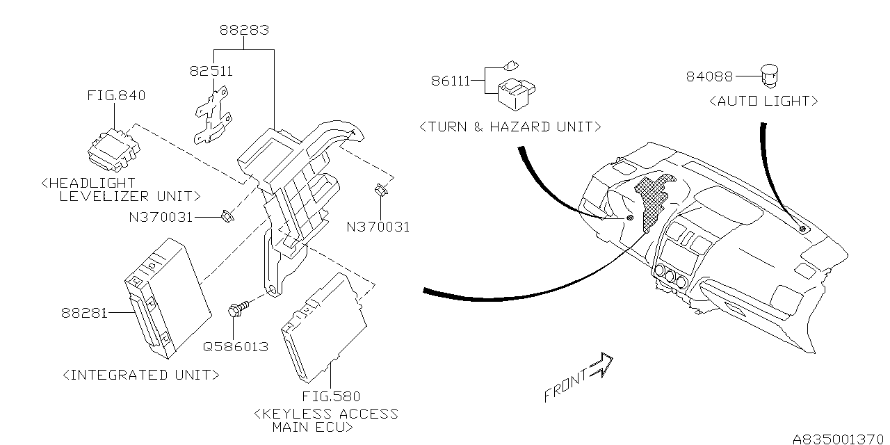 Subaru 88281SG290 Integrated Control Module