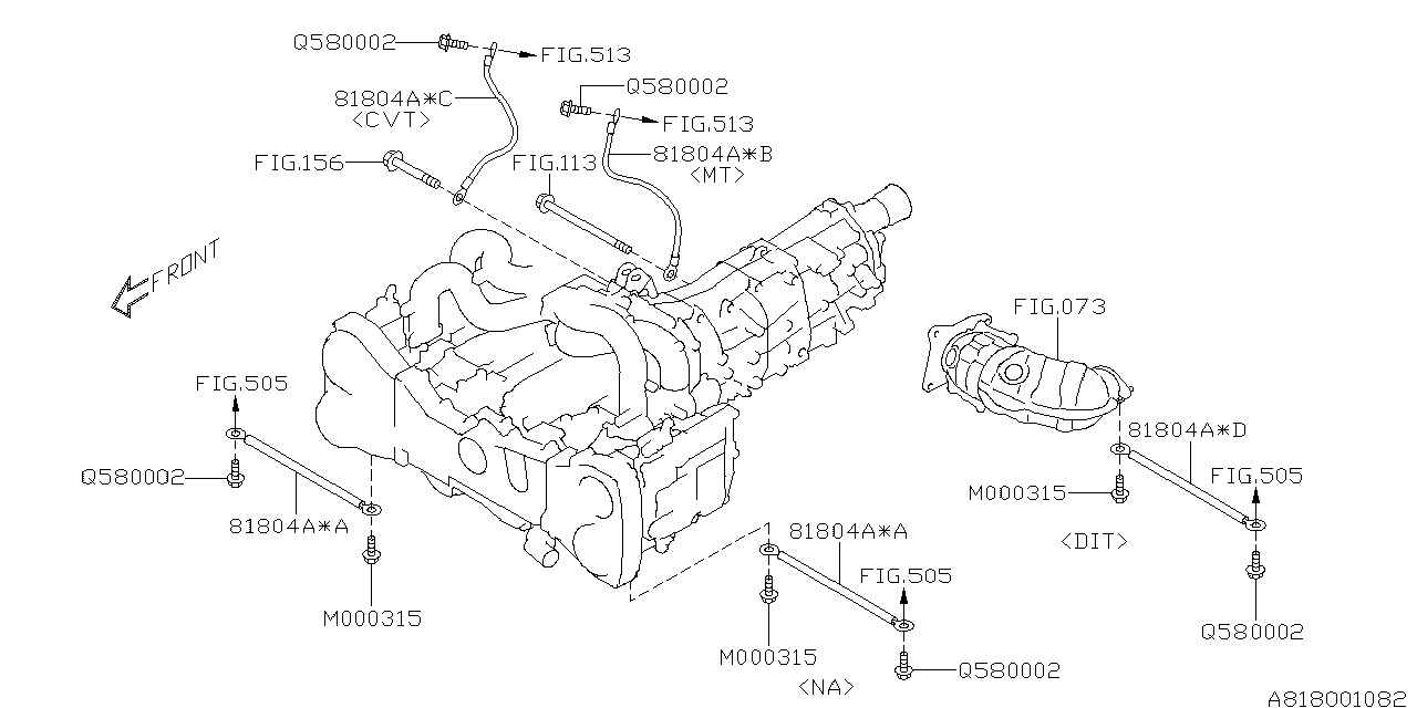 Subaru 81801AC590 Cord T/M Radio E