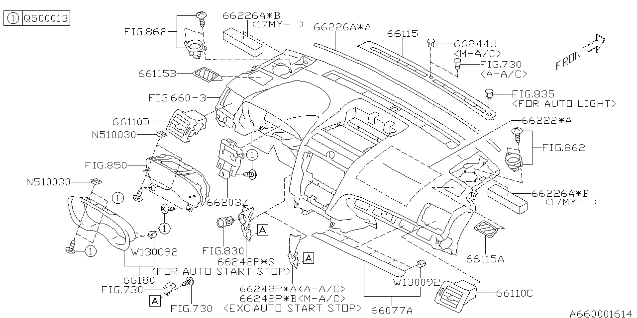 Subaru 66222AJ150 INSULATOR Ab