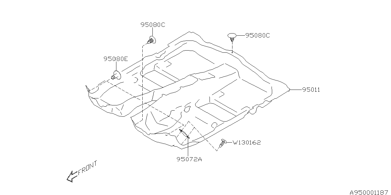 Subaru 95011SG280 Floor Mat