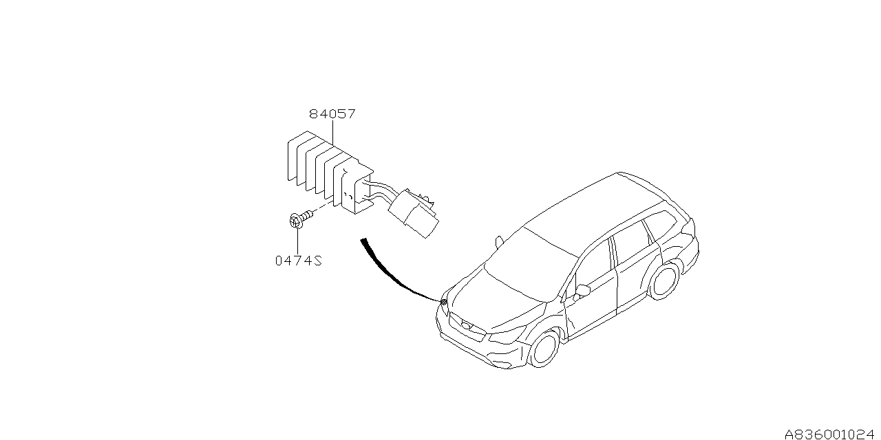 Subaru 84057SG010 Resistor Assembly Daytime RUNNI