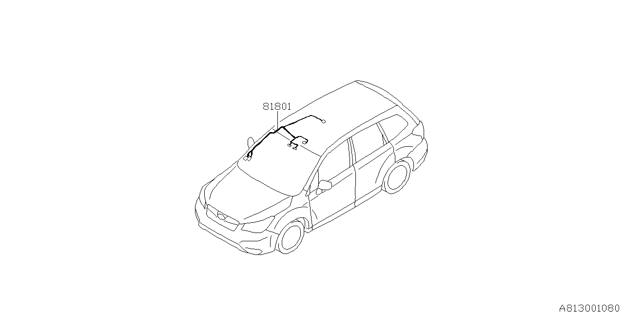 Subaru 81801SG201 Cord Roof