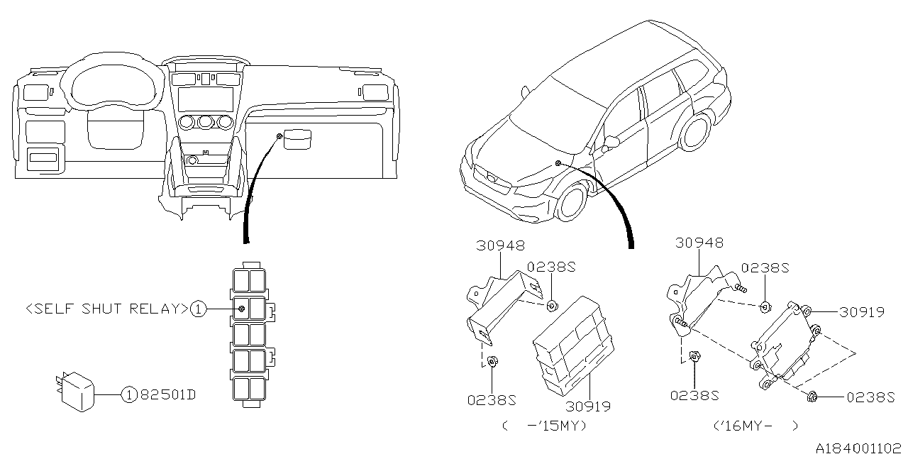 Subaru 30919AE870 Unit At Control