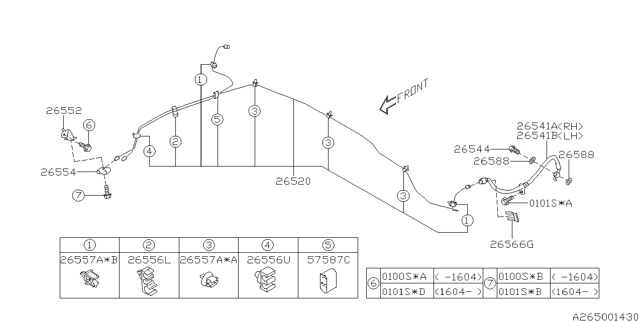 Subaru 26556AG210 Clamp