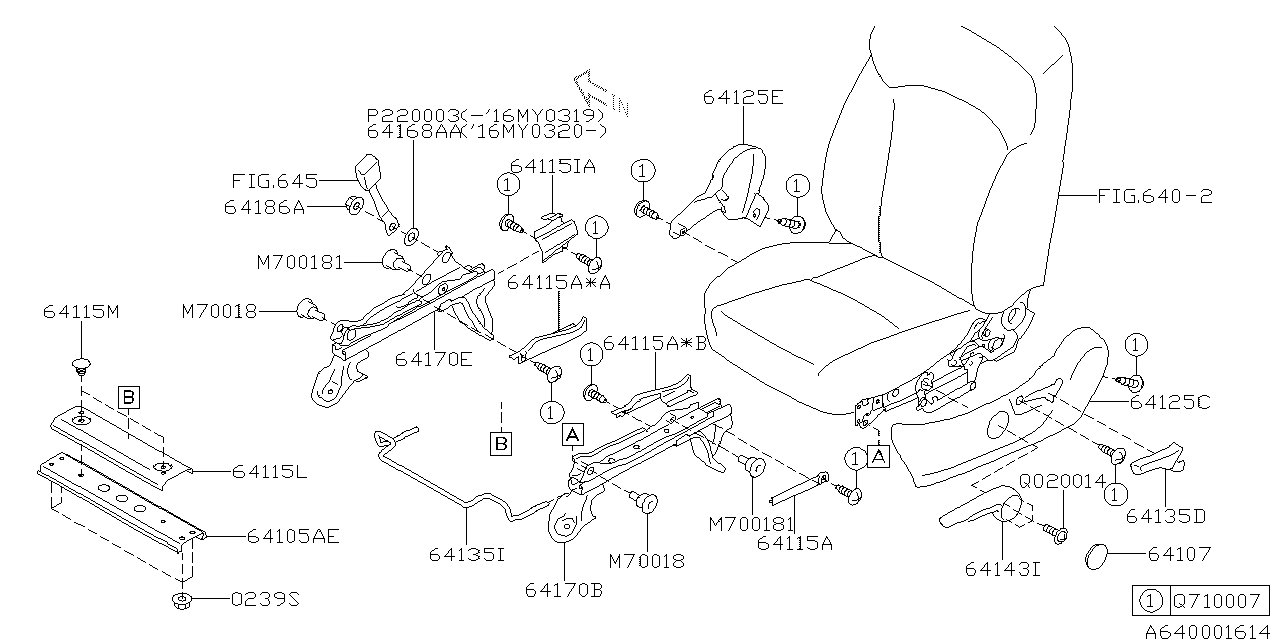 Subaru 64105SG000 Bracket Assembly Member