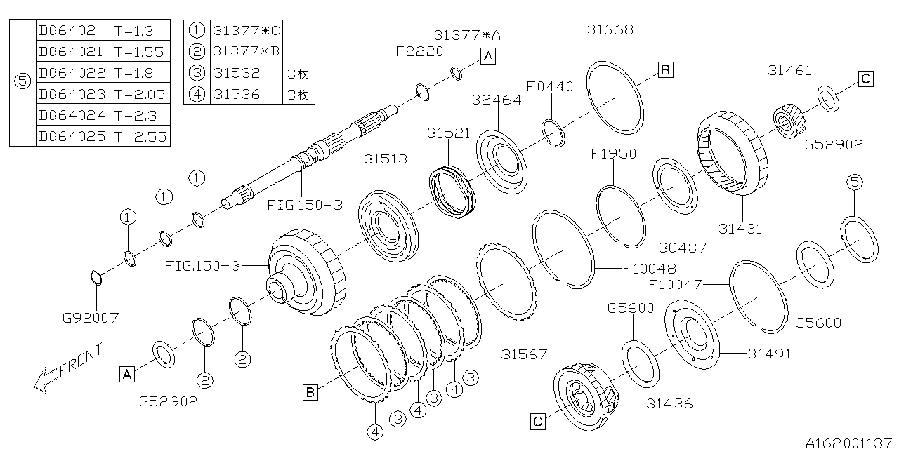 Subaru 31436AA340 Carr Ay-Planetary