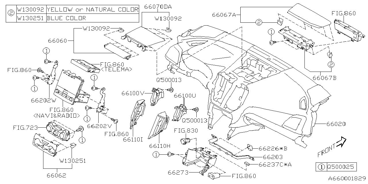 Subaru 66201FL040 BRKT Radio Cp RH