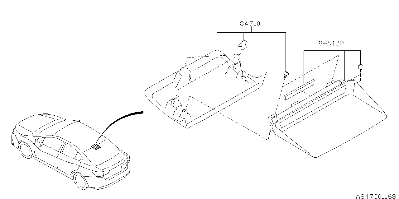 Subaru 84710FL000ME Cover Complete