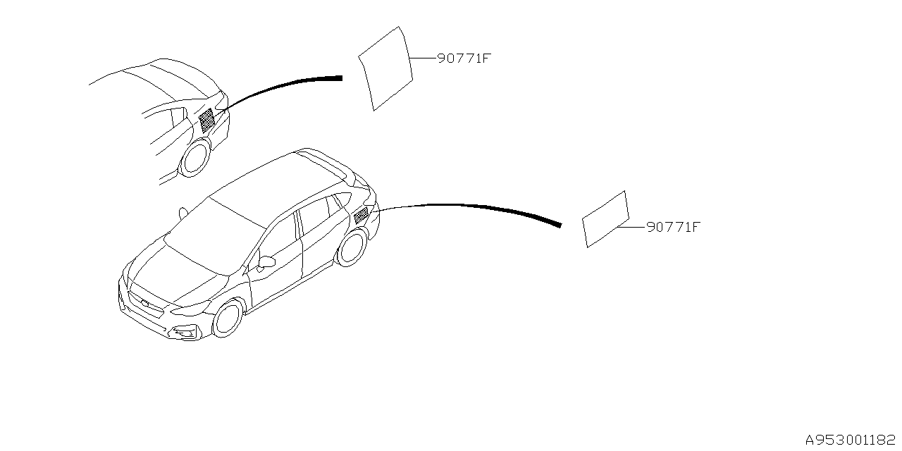 Subaru 90771FL01A DAMPING Sheet Rear QSDN