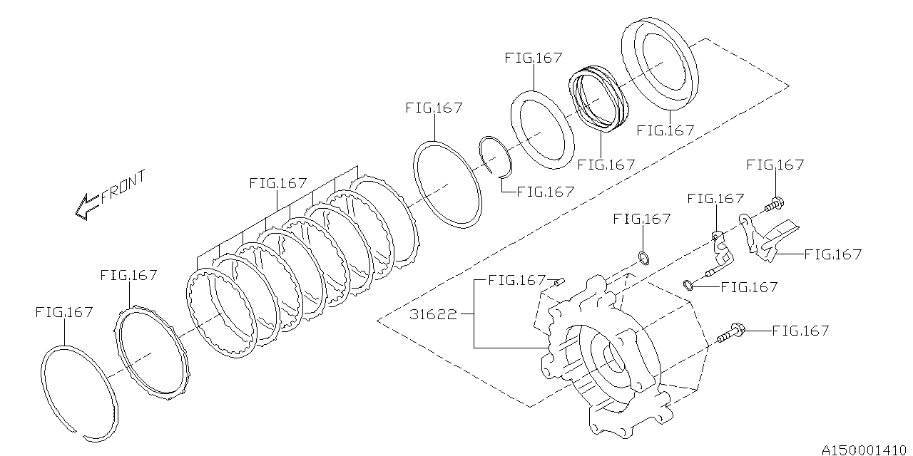 Subaru 31622AA100 Housing Assembly Reverse Brake