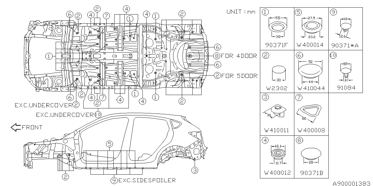 Subaru 909400012 Plug D12