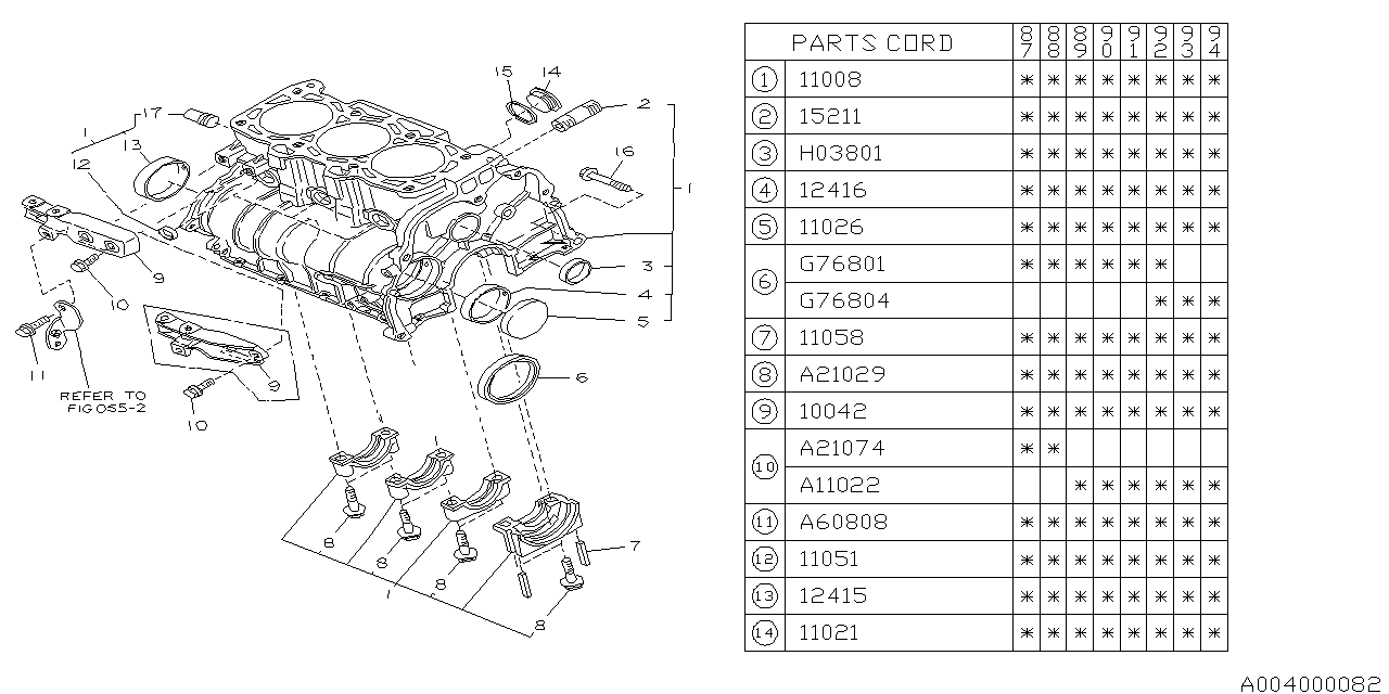 Subaru 800210290 Bolt