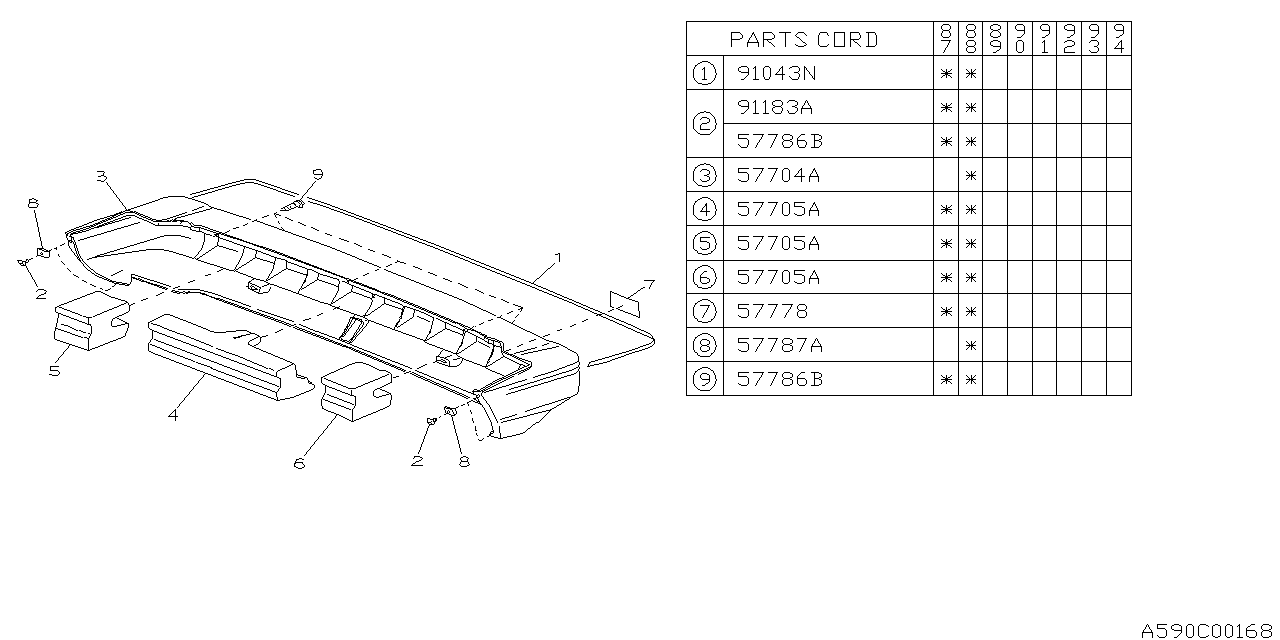 Subaru 757746080 Tape Protector