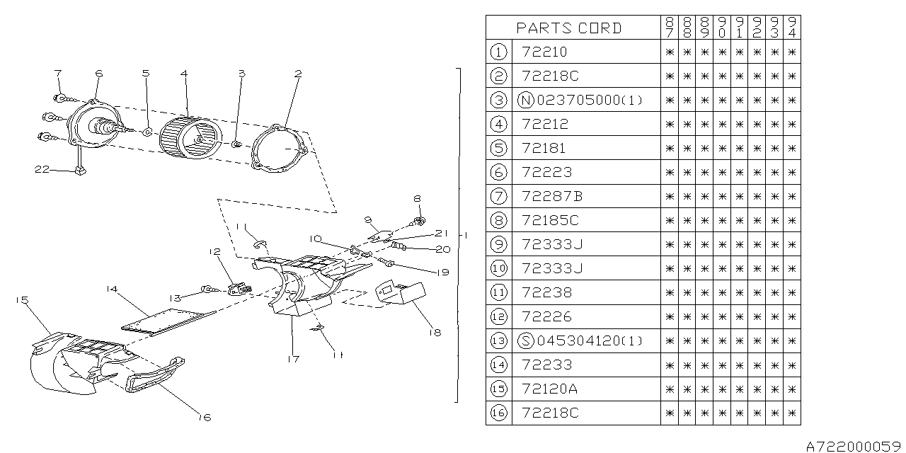 Subaru 772037030 Set Tapping Screw