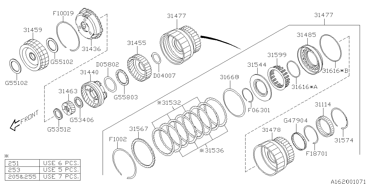 Subaru 31440AA140 Carrier Assembly Planetary No 2