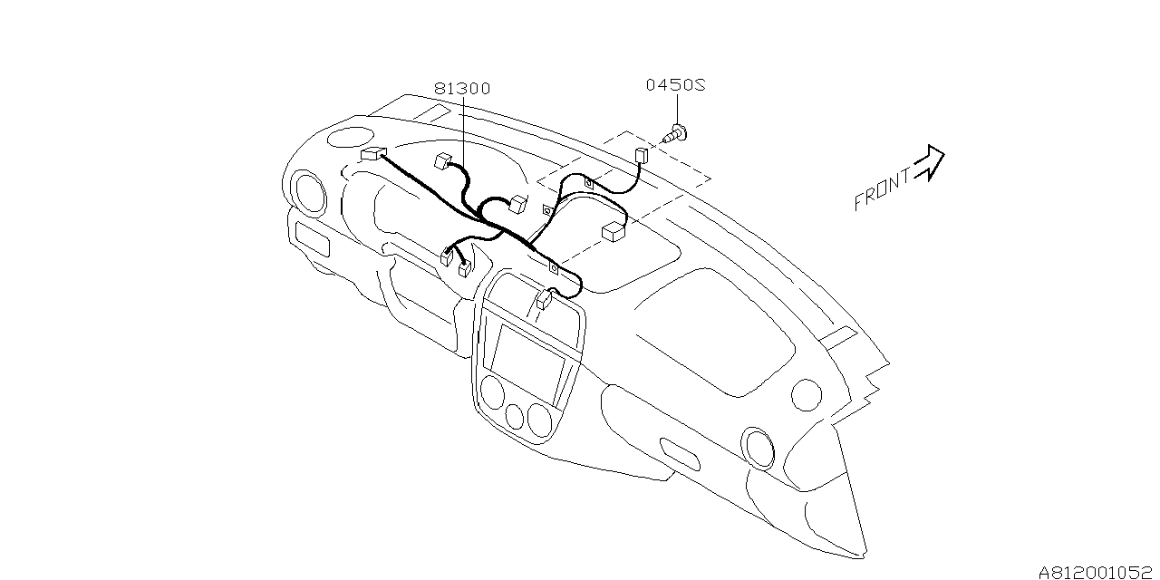 Subaru 81302FE240 Harness Instrument Panel