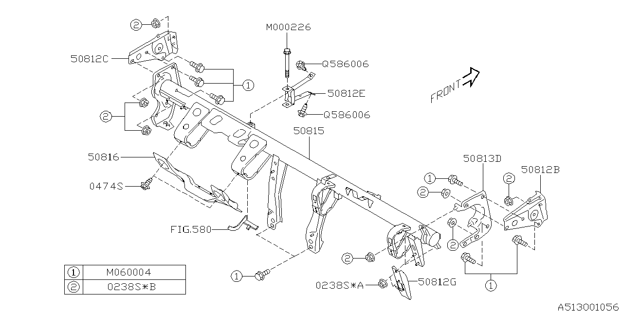 Subaru 901000226 FLANGE Bolt