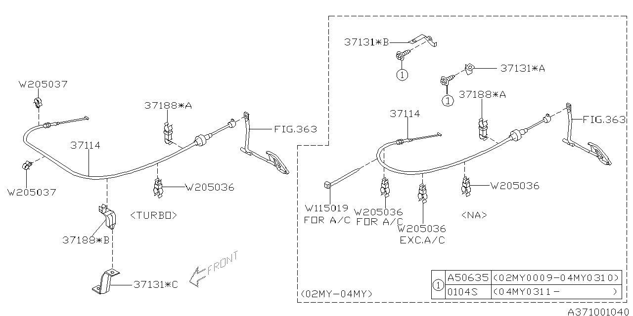 Subaru 37131AE020 Bracket