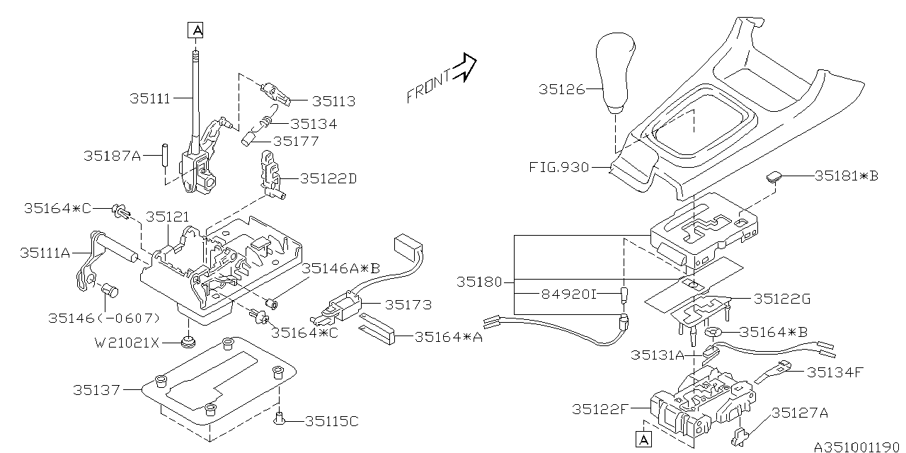 Subaru 35122FE000 Lock Plate RH