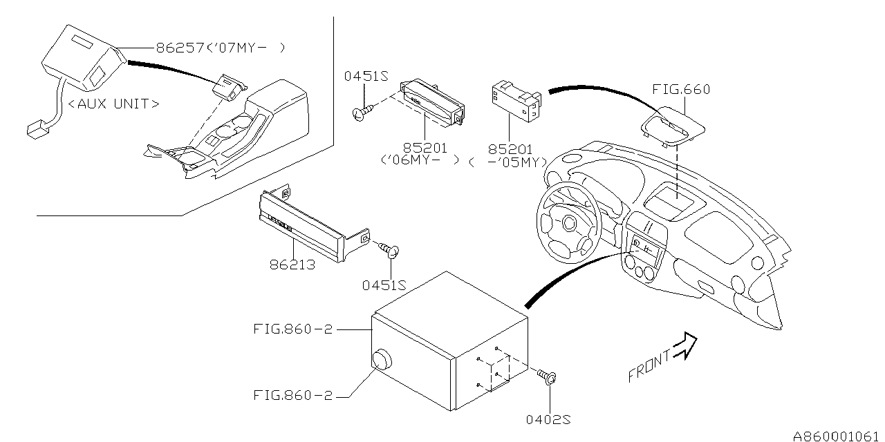 Subaru 85201FE000 Auto Clock Assembly